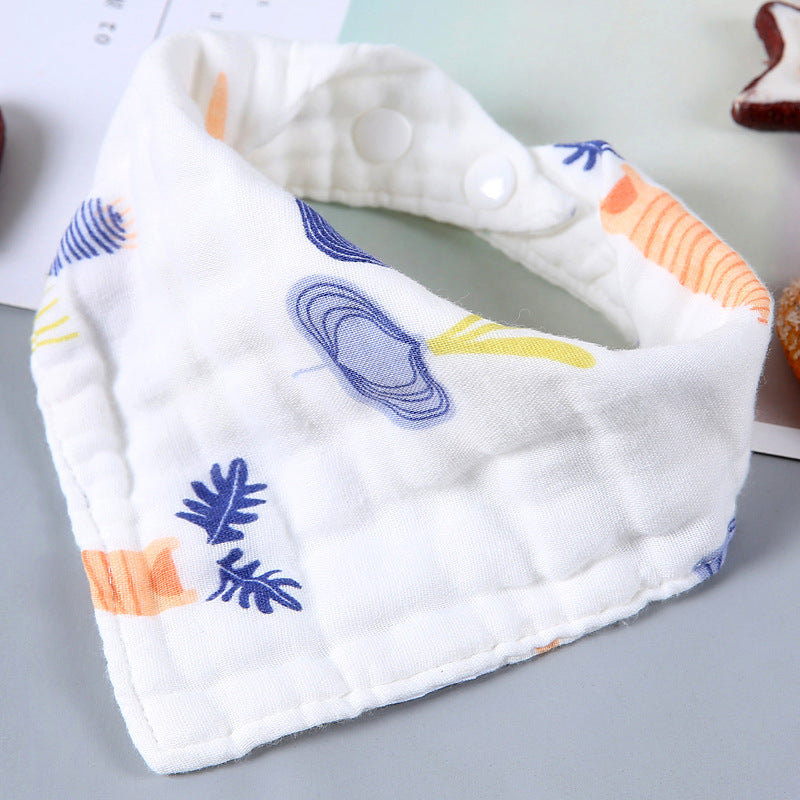 Cartoon Triangle Towel for Babies - Soft and Printed